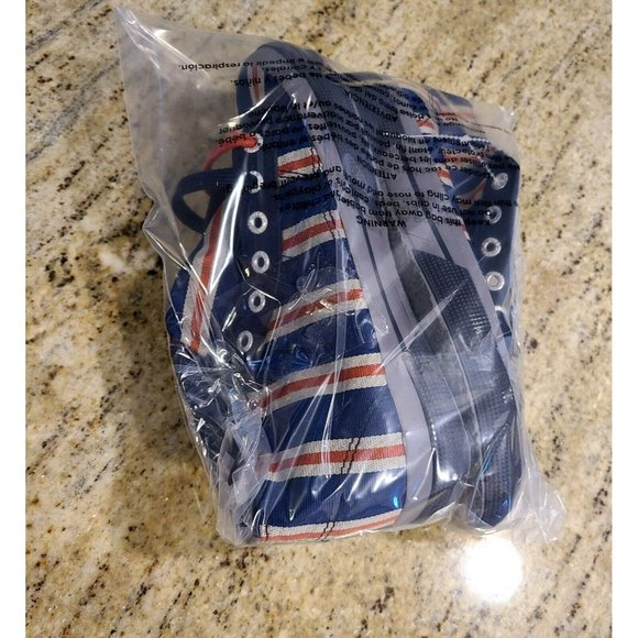 Superga Blue red beige Stripe Sneakers Size 37 Youth US Size 5 S009YVO - Picture 12 of 12